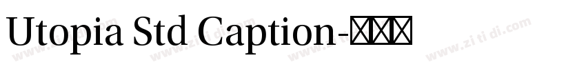 Utopia Std Caption字体转换